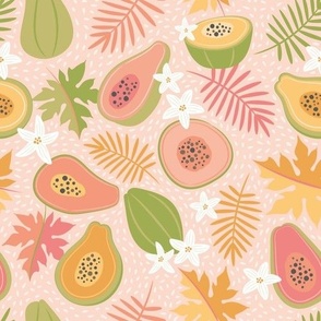 Pink Papaya Fruity Tropical Summer 