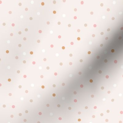 Confetti  1 / cute geometric pattern design with dots pink