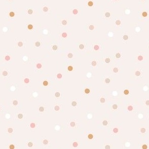 Confetti  1 / cute geometric pattern design with dots pink