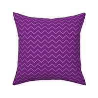 Small scale // Grunge brush stroke zig zag horizontal stripes // purple background violet brushes
