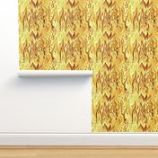 STRM3 - Large -  Stormy Waves of Bargello in Golden Yellow