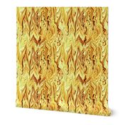 STRM3 - Large -  Stormy Waves of Bargello in Golden Yellow