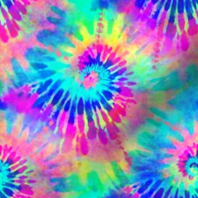 Neon swirly Tie Dye 8” size change 