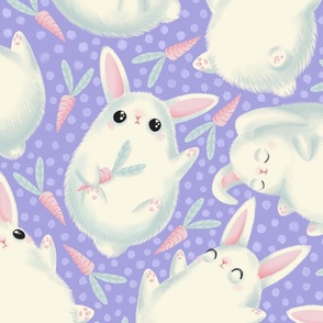 bunnies - big scale - lilac