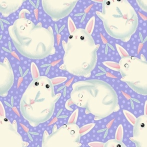 bunnies - mid scale - lilac