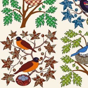 Nature Applique Fabric, Wallpaper and Home Decor | Spoonflower
