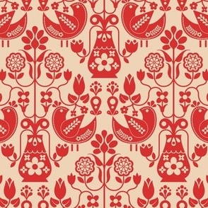 Dandy Scandi - Red + Tan