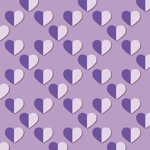 Heart Diagonal Purple