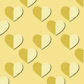 Yellow Heart Diagonal