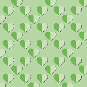 Heart Green Diagonal