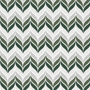 Green & Grey Sprig - 8in