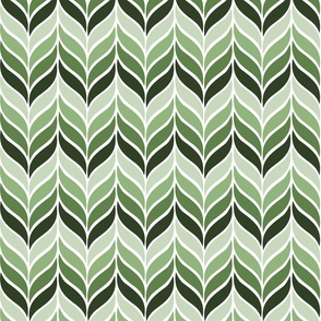 Shades of Green Sprig - 8in