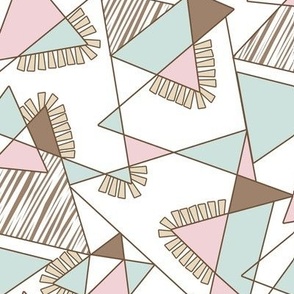 1990's Style Pastel Triangles