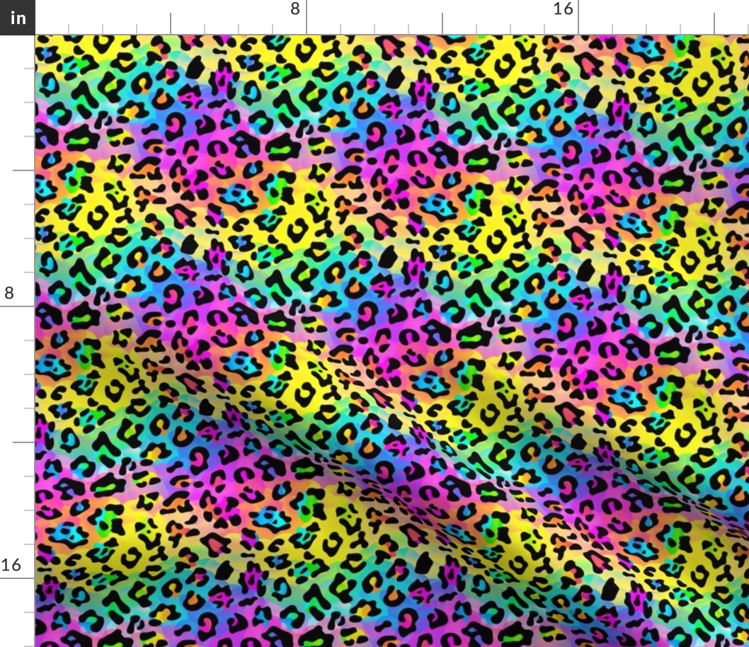 Neon Rainbow Leopard Cheetah