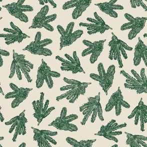 Christmas Holiday Pine Branch Pattern