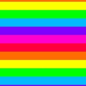 Neon Rainbow Pride Stripes