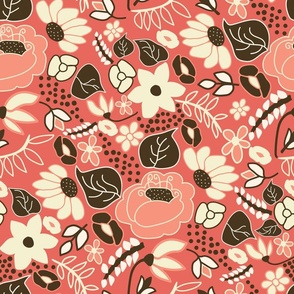 Folksy Floral Ice Cream Large