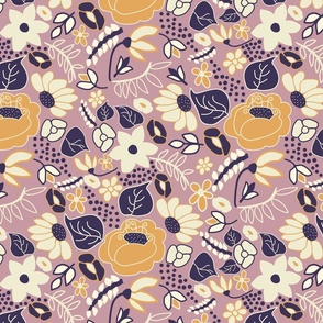 Folksy Floral Berry Large