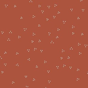 Reindeer Holiday Snow Dots in Red