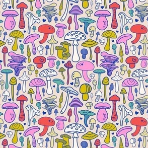 Wild Mushrooms - Rainbow - Small Scale