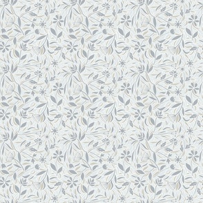 Calm Botanical Wallpaper -  blue-small