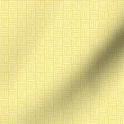 Basket Weave - Yellow - Medium