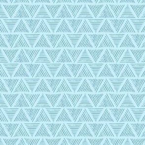 Lined Triangles - Blue - Medium