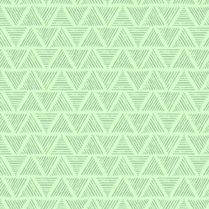 Lined Triangles - Green - Medium