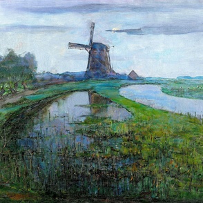 MILL BY MOONLIGHT  - PIET MONDRIAN