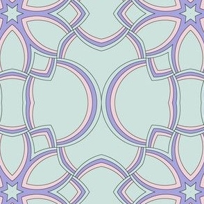 geometric Line - cotton candy