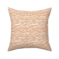 The new minimalist zebra animal print trend for wild kids and safari lovers neutral peach orange buff 