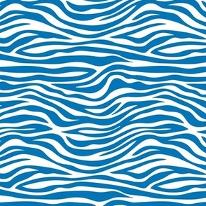 The new minimalist zebra animal print trend for wild kids and safari lovers neutral fresh classic blue on white