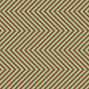 Red and yellow chevron - Small scale