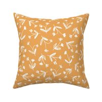 Nathalie 2 /  delicate sweet floral pattern yellow