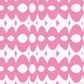 hot pink white waves ocean dots palm beach collection