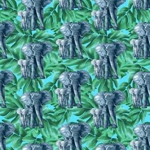 Jungle Safari Elephants Modern Nursery