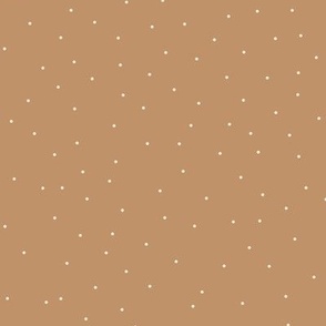 Nordic Winter - Snow Dots in Brown