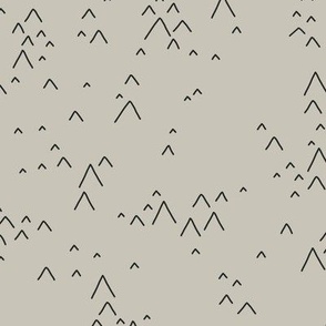 Hiking Collection Mountain Peaks in Slate Blue