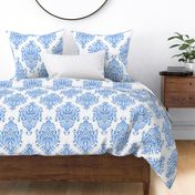 Andalusia Damask (Large) in Blue and White