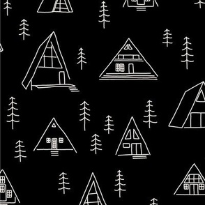 Large A-frame Cabins in Charcoal