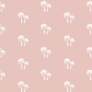 (M Scale) Boho Palm Trees on Light Pink