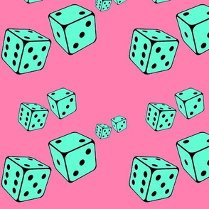 Roll The Dice 11x11 Pink