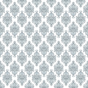 Andalusia Damask (small) in New Gray