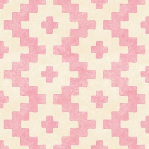Taos - large - pink and cream