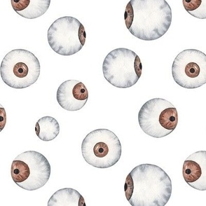 Eye Ball Pattern White