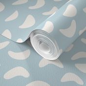 Crib 2 / cute and playful geometric pattern with crib shapes baby blue