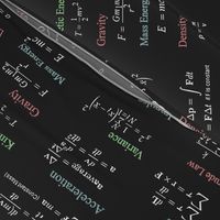 Physics Formulas on Grey