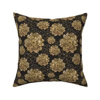 Gold flowers Pattern