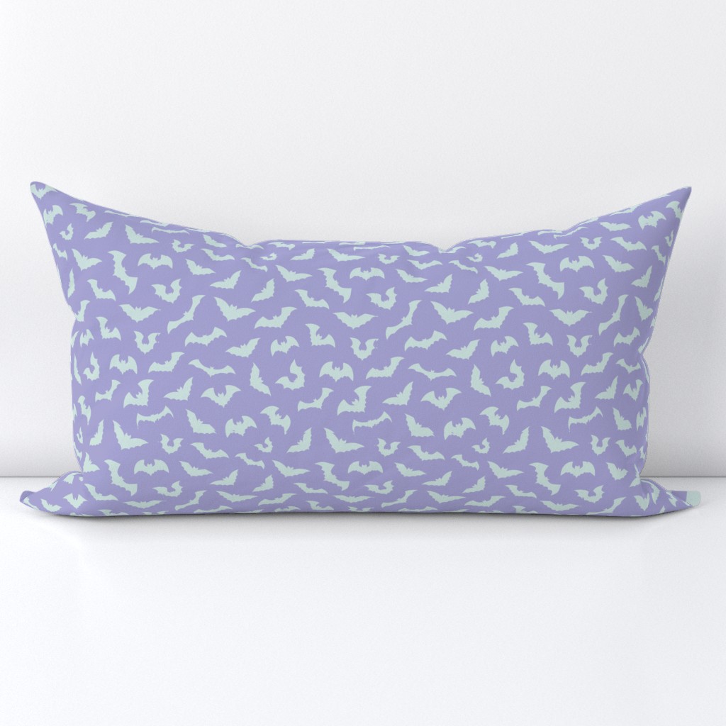 Pastel Purple and Green Bats - M