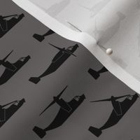 V-22 Osprey Black on Gray